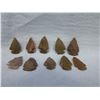 Image 1 : 10 Arrowheads - Approx. 3/4" to 1 1/4" Length
