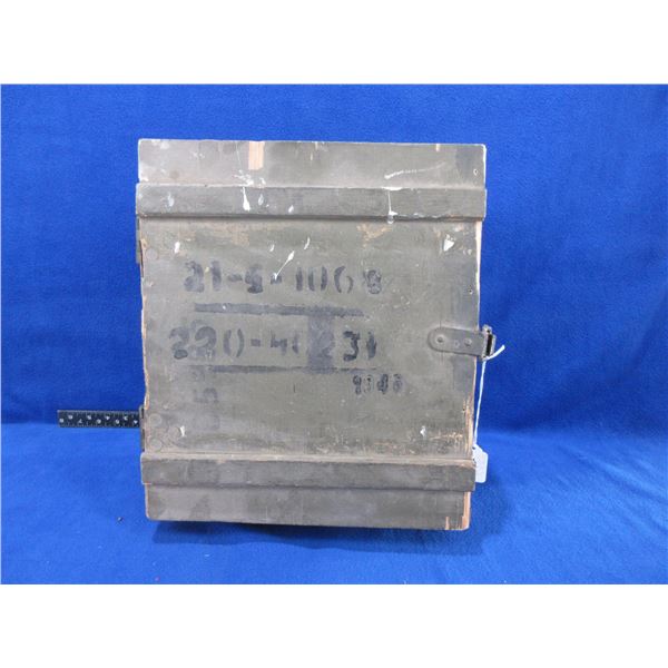 Wood Ammo Box - 13 1/2" x 12" x 6" High