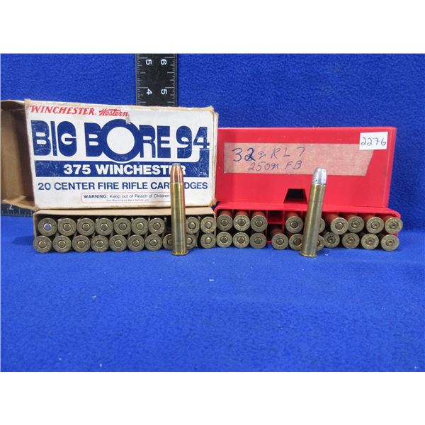 375 Win. Possible Reloads - Box of 20, Tub of 13 + 7 Brass