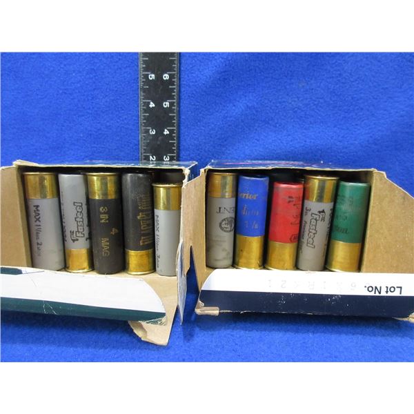 12 Ga 2 3/4" and 3" Mixed Shotshells - 2 Boxes of 25