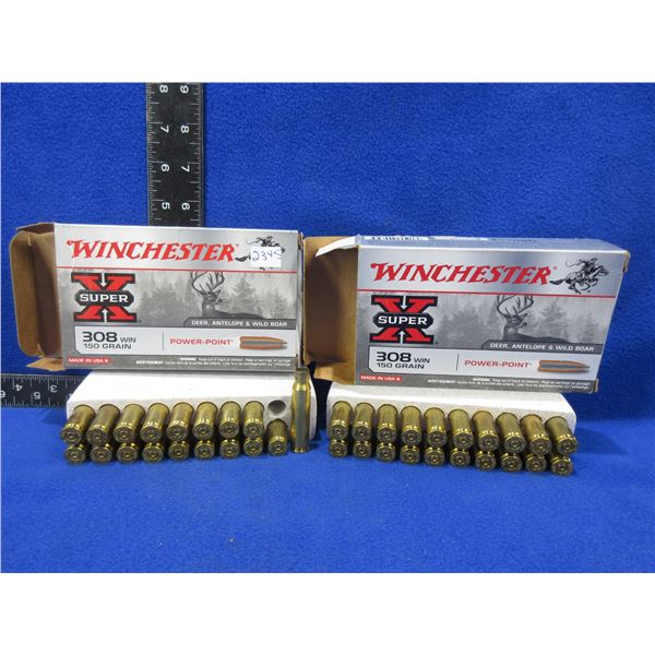 Brass Only - 308 Win. Winchester Unprimed