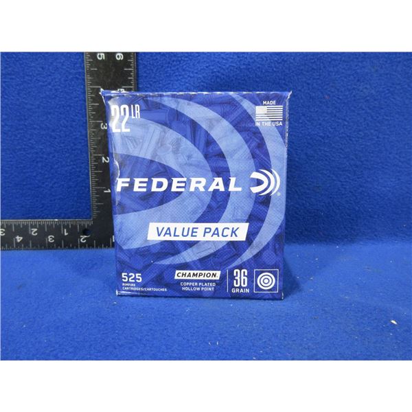 22 LR 36gr HP Copper-Plated Federal Champion Cartridges