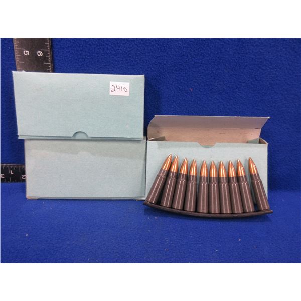 7.62X39 Cartridges on Stripper Clips - 3 Boxes of 20