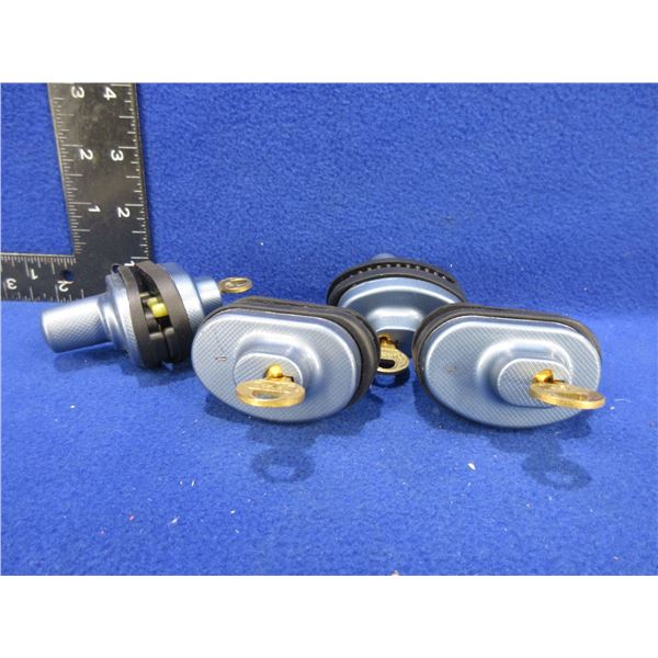 4 Trigger Locks with Keys 3 Keyed Alike, 1 Keyed Different
