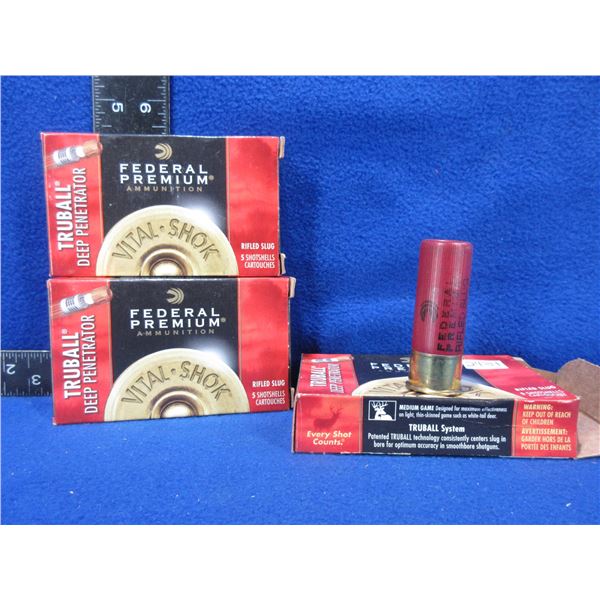12 Ga 2 3/4" Truball Rifled Slug Federal Shotshells
