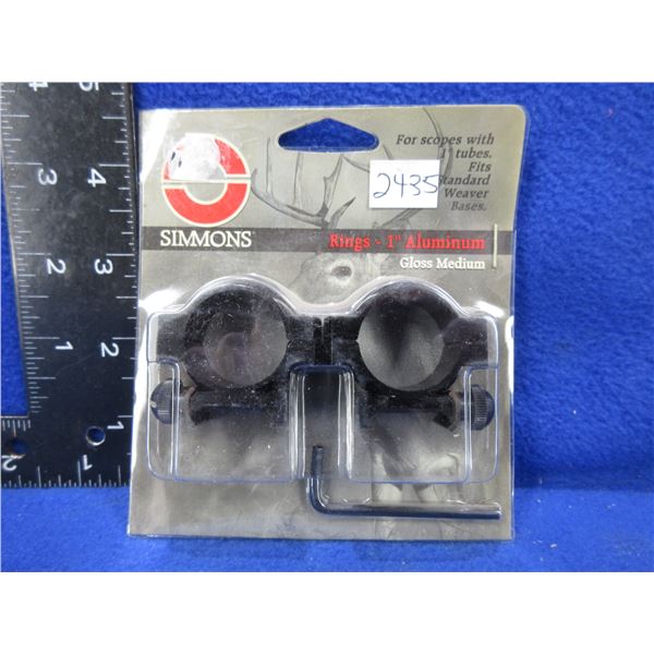 NEW - Simmons 1" Aluminum Rings