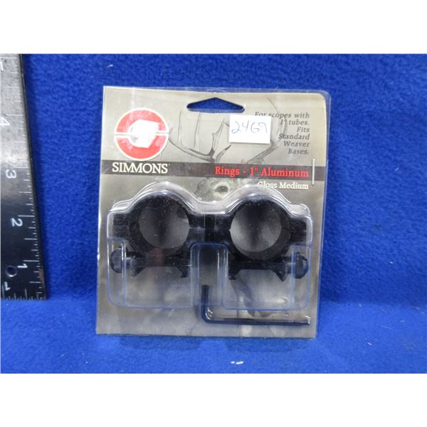 NEW - Simmons 1" Aluminum Rings