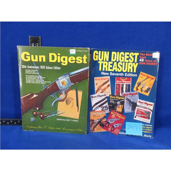 2 Books - Gun Digest 1976, Gun Digest Treasury 7th Edition