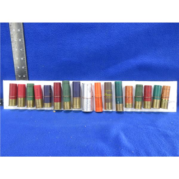Collector Ammo - 17 Misc. Shotshells on Bullet Board