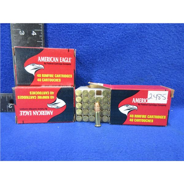 22 LR 38gr HP HV Federal American Eagle Cartridges