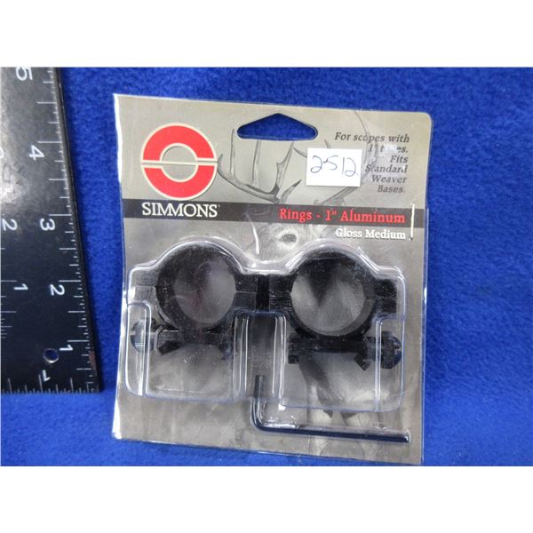 NEW - Simmons 1" Aluminum Rings