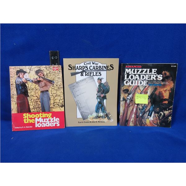 3 Books - Muzzleloaders Guide, Muzzleloaders, Sharps