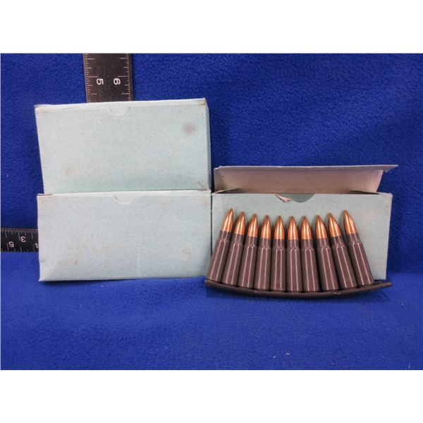 7.62X39 Cartridges on Stripper Clips - 3 Boxes of 20