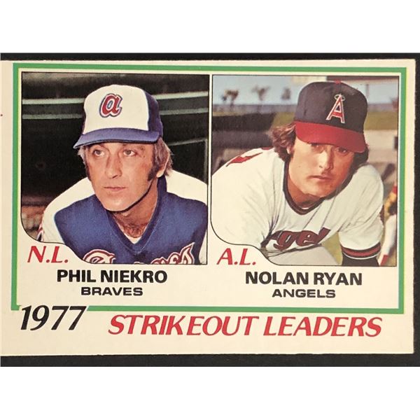 1978 O-PEE-CHEE Nolan Ryan LL (HOF)