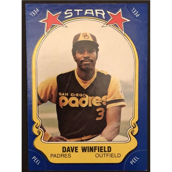 1981 FLEER STAR STICKERS Dave Winfield (HOF)