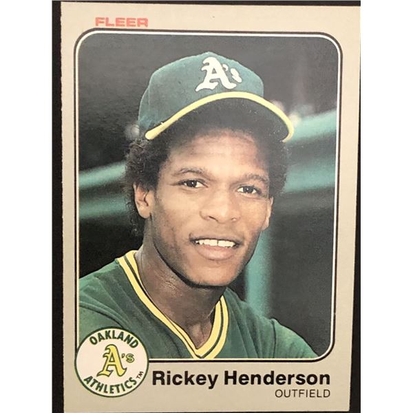 1983 FLEER Rickey Henderson (HOF)