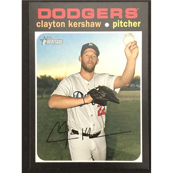 2020 TOPPS HERITAGE Clayton Kershaw