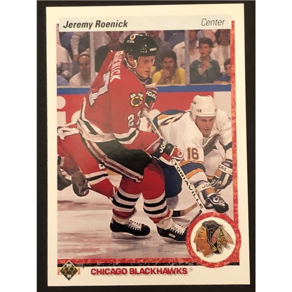 1990-91 UPPER DECK Jeremy Roenick (HOF) (RC)