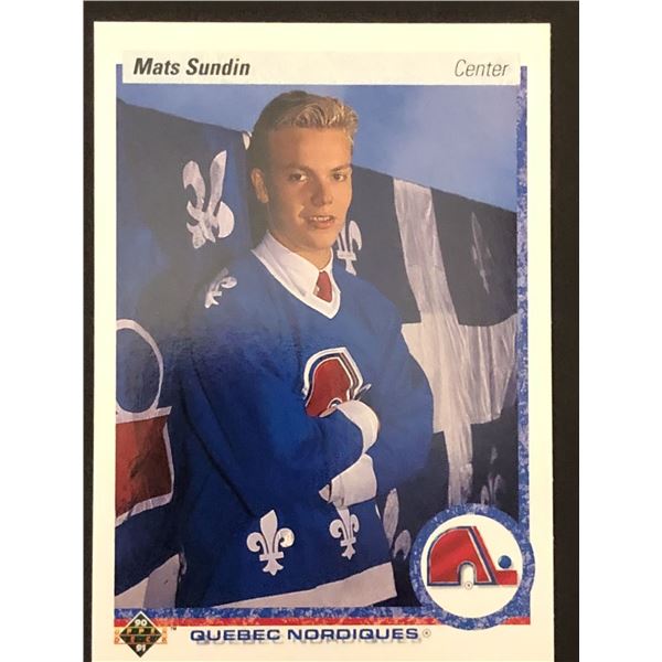 1990-91 UPPER DECK Mats Sundin (HOF) (RC)
