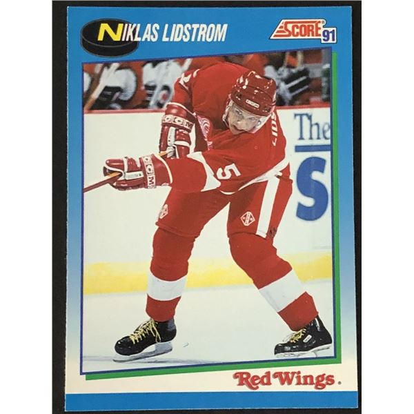 1991-92 SCORE Nicklas Lidstrom (RC) (HOF)