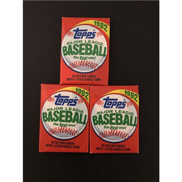 1982 TOPPS Baseball wax packs (3 packs)