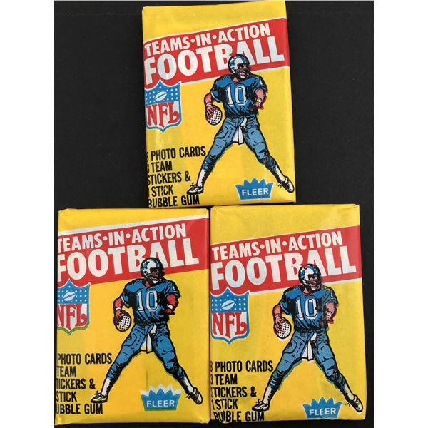 1981 FLEER NFL wax packs (3)