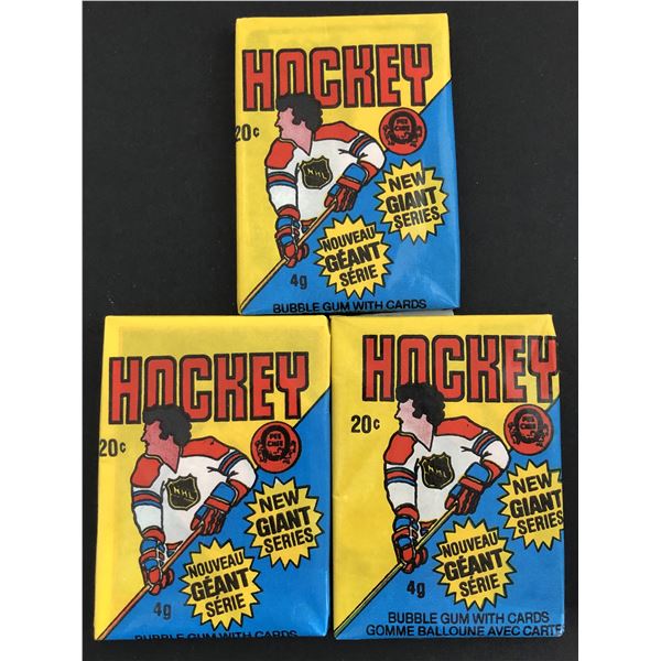 1980-81 O-PEE-CHEE  Hockey wax packs (3 packs)