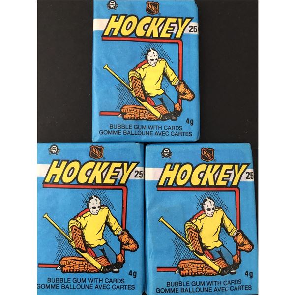 1982-83 O-PEE-CHEE Hockey wax packs (3 packs)