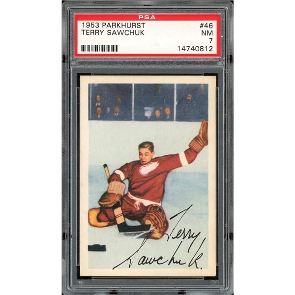 1953-54 Parkhurst #46 Terry Sawchuk (PSA 7)