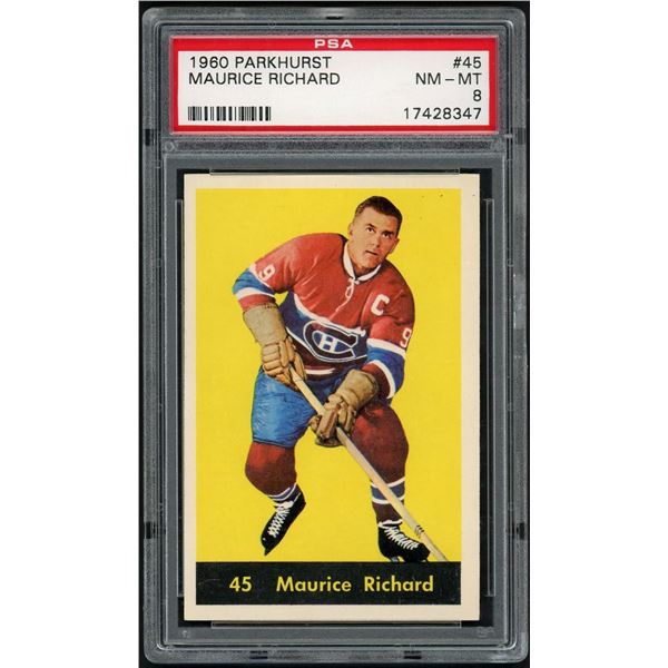 1960-61 Parkhurst #45 Maurice Richard (PSA 8)
