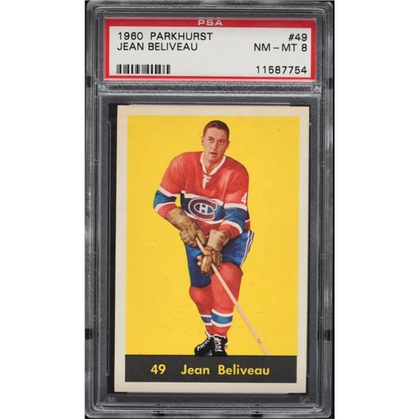 1960-61 Parkhurst #49 Jean Beliveau (PSA 8)