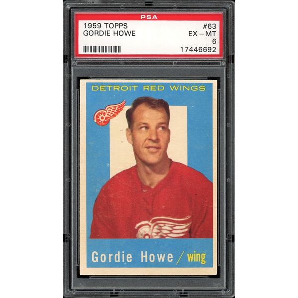 1959-60 Topps #63 Gordie Howe (PSA 6)