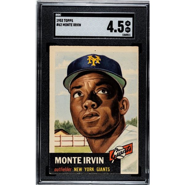 1953 Topps #62 Monte Irvin (SGC 4.5)