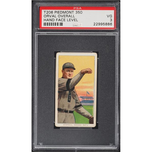 1909-11 T206 #373 Orval Overall (PSA 3)
