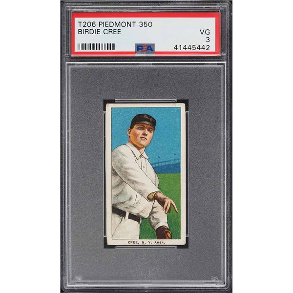 1909-11 T206 #112 Birdie Cree (PSA 3)