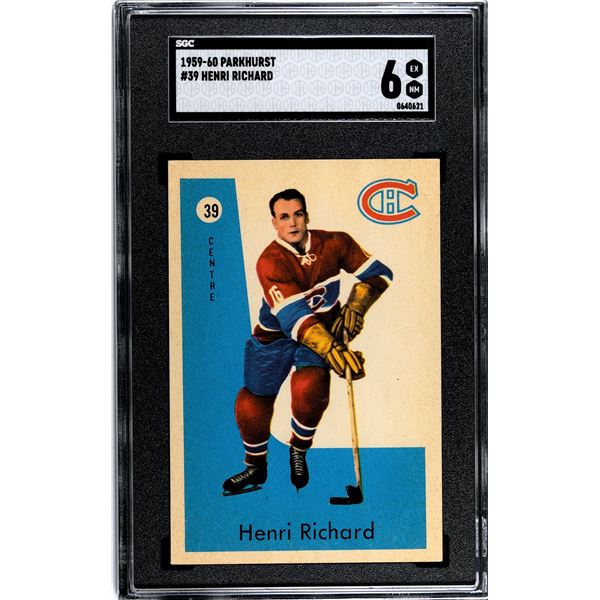 1959-60 Parkhurst #39 Henri Richard (SGC 6)