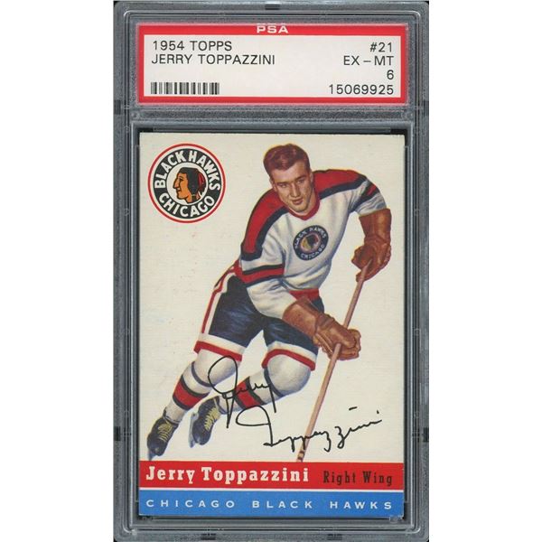 1954-55 Topps #21 Jerry Toppazzini (PSA 6)