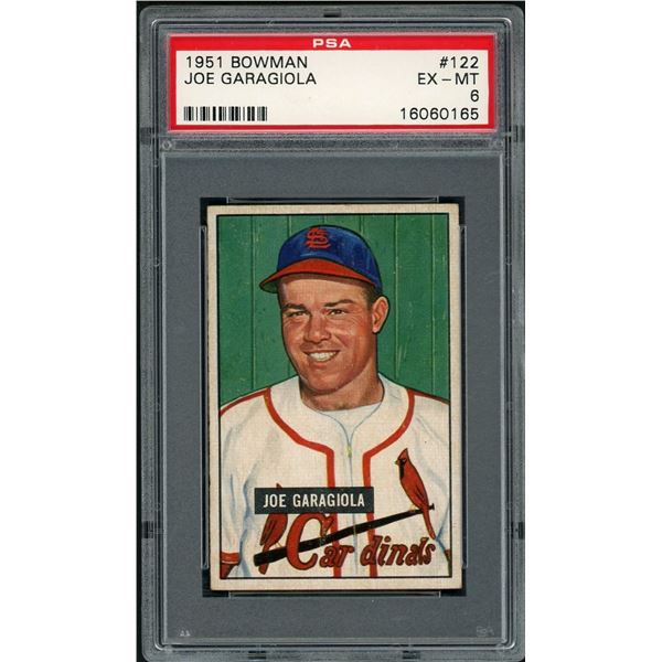 1951 Bowman #122 Joe Garagiola RC (PSA 6)