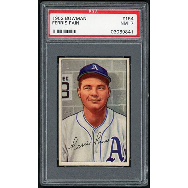 1952 Bowman #154 Ferris Fain (PSA 7)