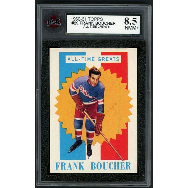 1960-61 Topps #29 Frank Boucher ATG (KSA 8)