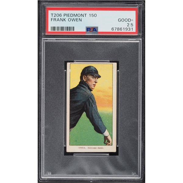 1909-11 T206 #376 Frank Owen (PSA 2.5)