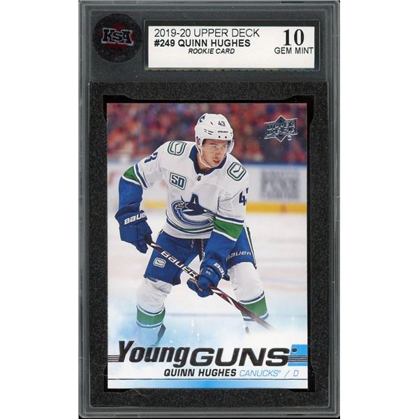 2019-20 Upper Deck Young Guns #249 Quinn Hughes RC (KSA 10)