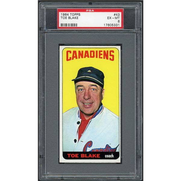 1964-65 Topps #43 Toe Blake (PSA 6)
