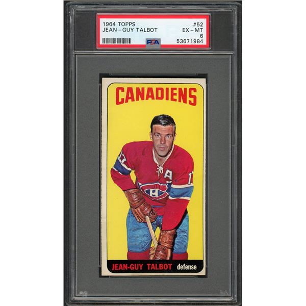 1964-65 Topps #52 Jean Guy Talbot (PSA 6)