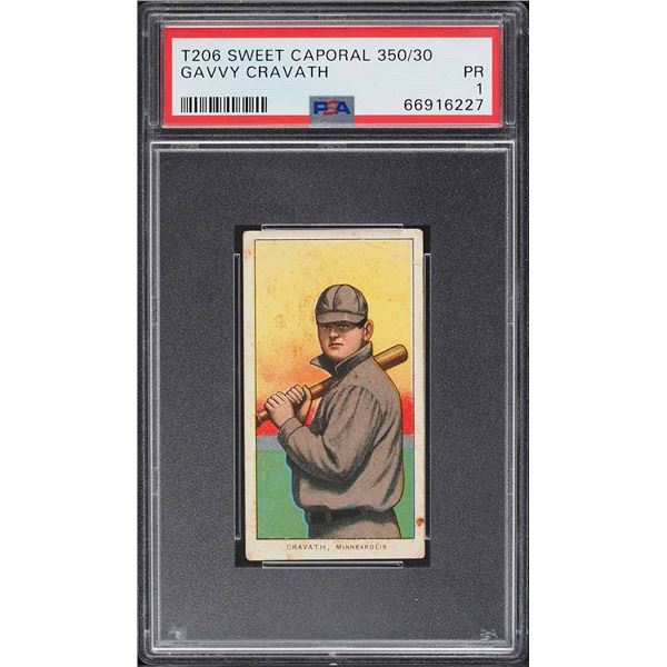1909-11 T206 #109 Gavvy Cravath (PSA 1)