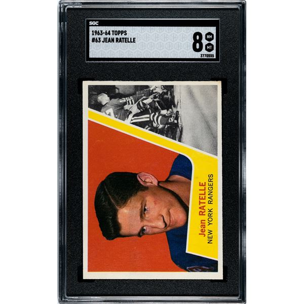1963-64 Topps #63 Jean Ratelle (SGC 8)
