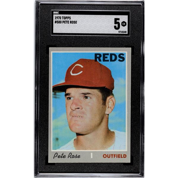 1970 Topps #580 Pete Rose (SGC 5)