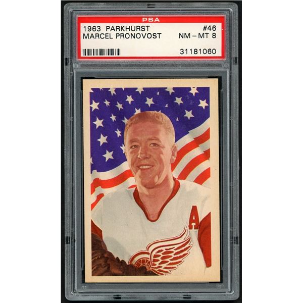 1963-64 Parkhurst #46 Marcel Pronovost (PSA 8)