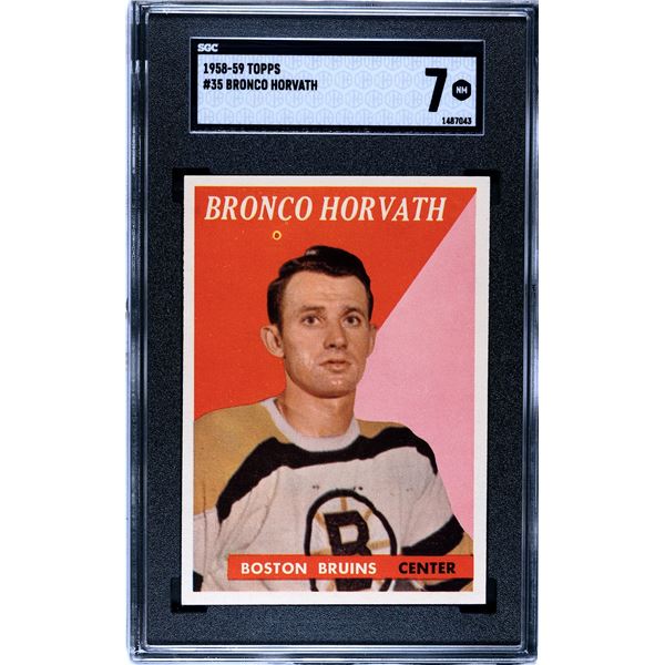 1958-59 Topps #35 Bronco Horvath (SGC 7)