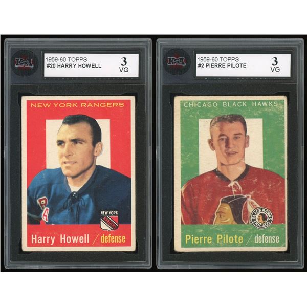 Lot of 5 x 1959-60 Topps Hockey Cards - Stars (KSA)